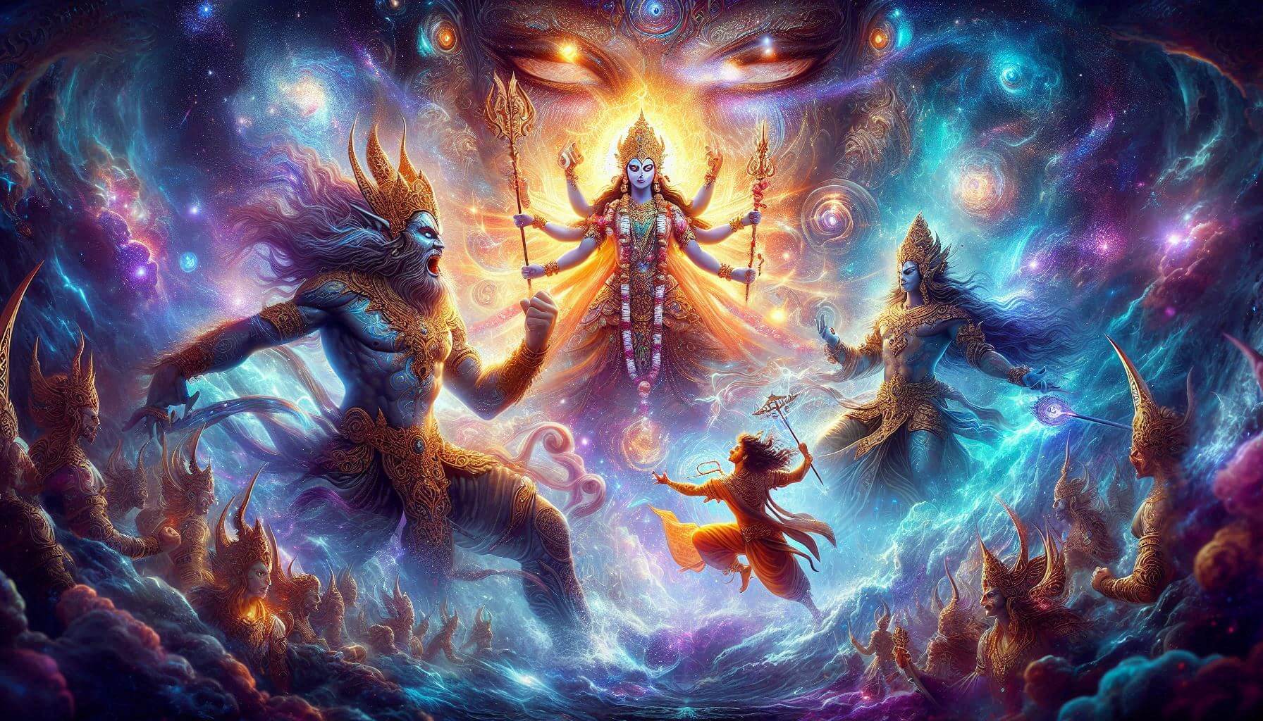 Madhu Kaitabh Vishnu Battle